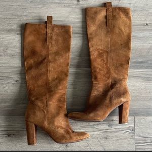 Zara brown suede knee high boots in size 38/ 7.5 US Women